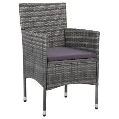 VidaXL Tuinstoelen 2 St Poly Rattan Grijs -Beroemde Tuinmeubel Winkel c3cb77f96cb44d82ae23698ee09f25aa