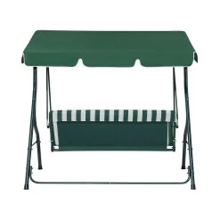 Beliani Schommelbank CHAPLIN - Groen Staal -Beroemde Tuinmeubel Winkel d80fc99d4287488faee210df5bf9990f