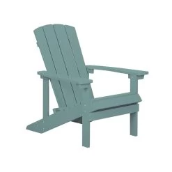 Beliani Tuinstoel ADIRONDACK - Blauw Kunsthout -Beroemde Tuinmeubel Winkel de4dbffd0de241d28776d63bfb3a1220