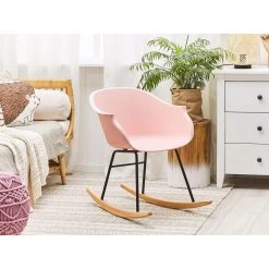 Beliani Schommelstoel HARMONY - Roze Polypropyleen -Beroemde Tuinmeubel Winkel e78ccf8fe75d4cab87ed1bc7322e4ba8