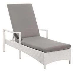 Beliani Tuinligstoel VASTO - Wit Pe Rotan -Beroemde Tuinmeubel Winkel fecf0ffe000149ac812be95daf62bd6d